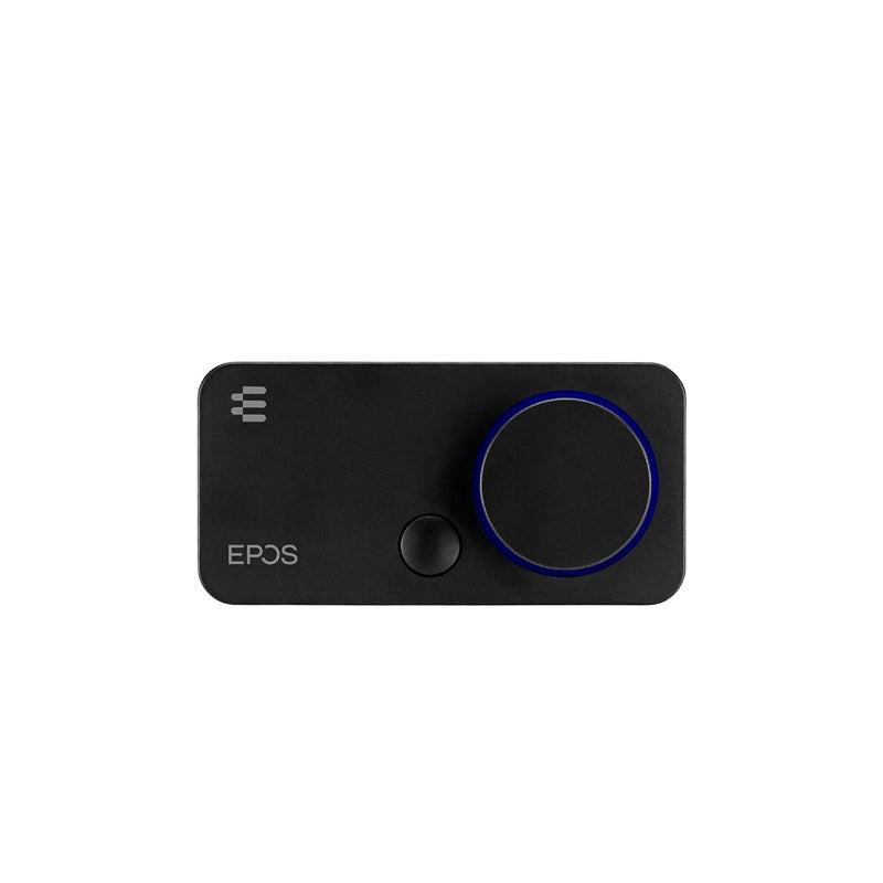 EPOS GSX 300 - External Computer Sound Card - High-Resolution Stereo & 7.1 Surround Sound - LED Volume Dial; Customizable Smart Button - Windows 10 Synchronized - Image 1